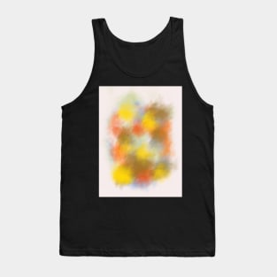 Rainy Autumn Day Tie Dye Abstract Art Tank Top